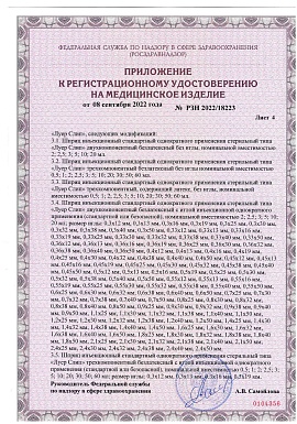 Регистрационное удостоверение №РЗН 2022/18223 лист 5